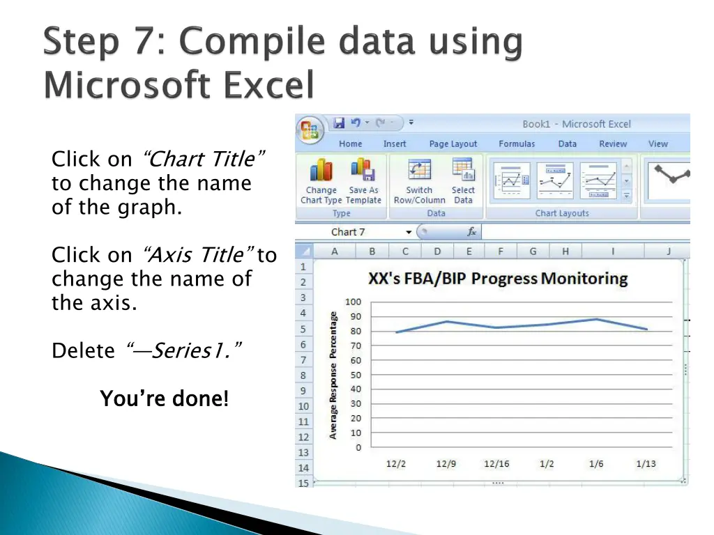 click on chart title to change the name