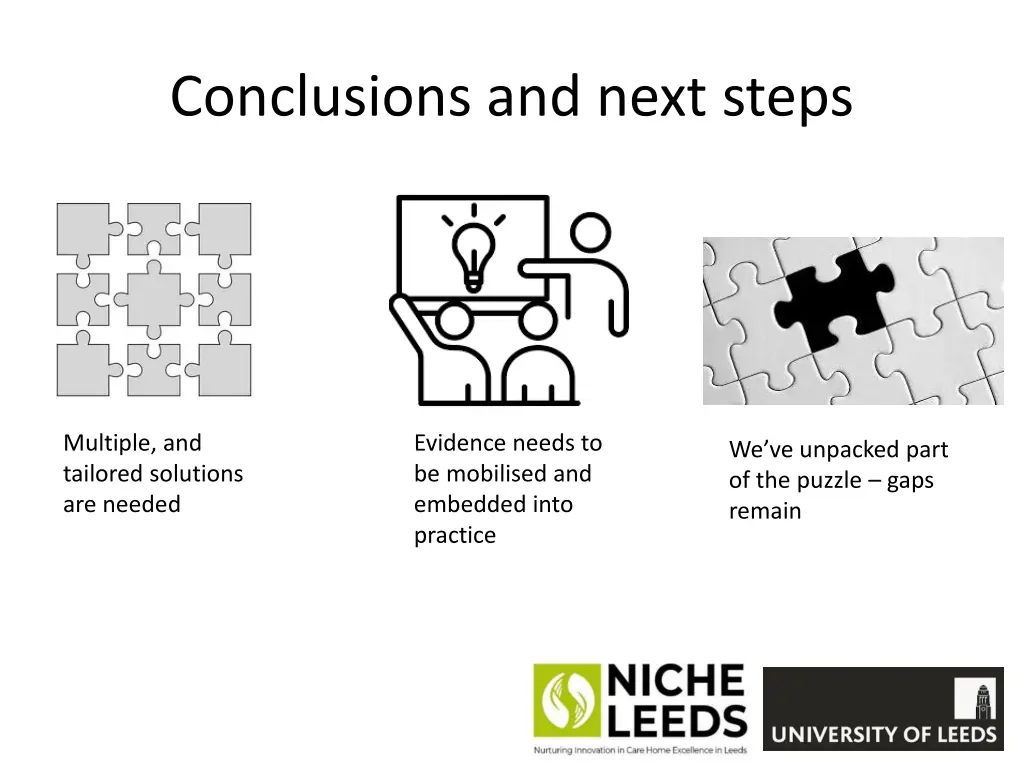 conclusions and next steps