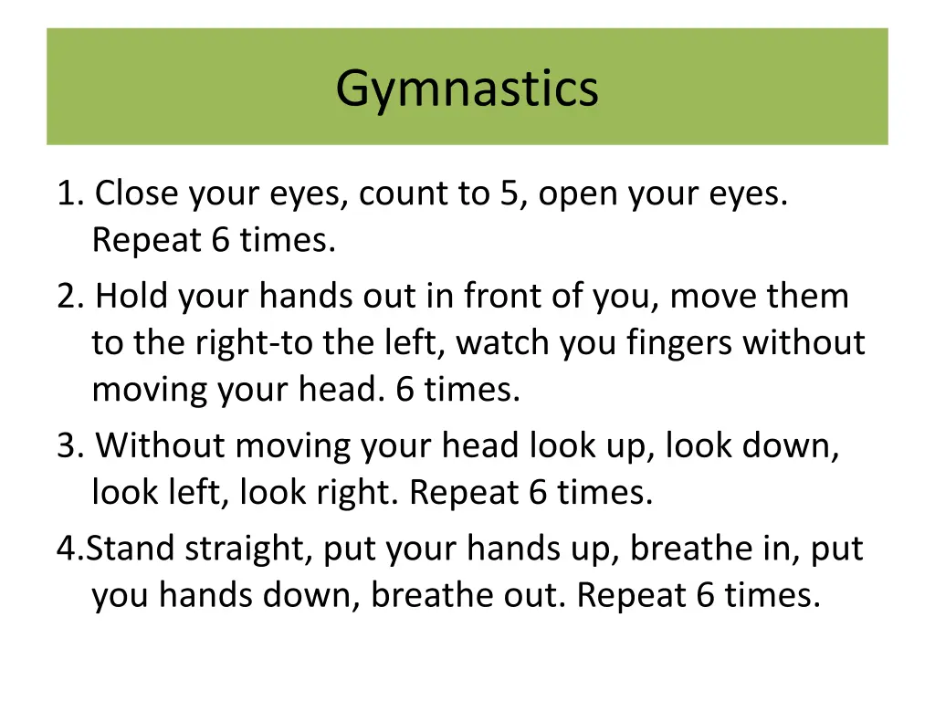 gymnastics