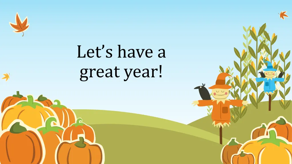 let s have a great year