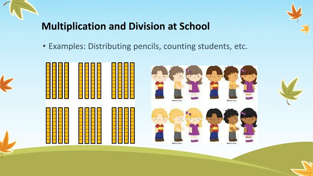 multiplication and division at school