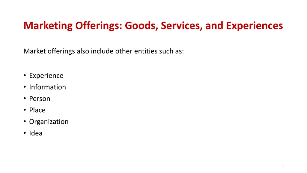 marketing offerings goods services and experiences 1