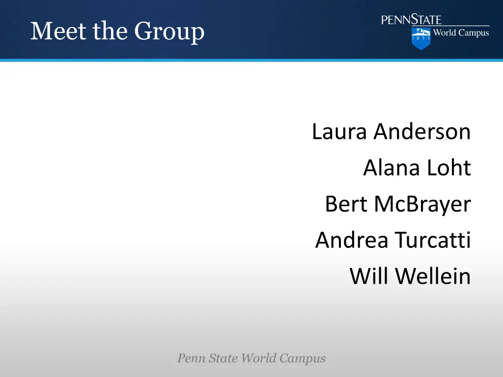 meet the group