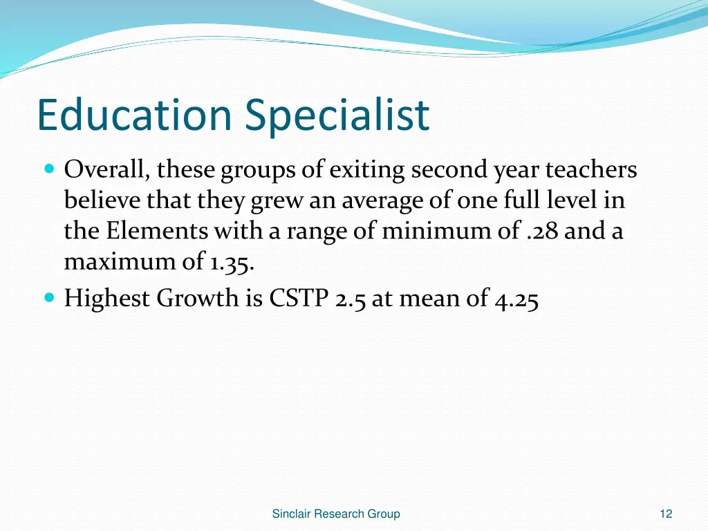 education specialist 1