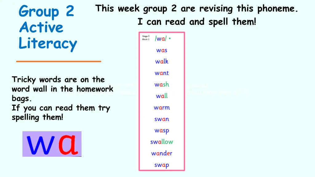 group 2 active literacy