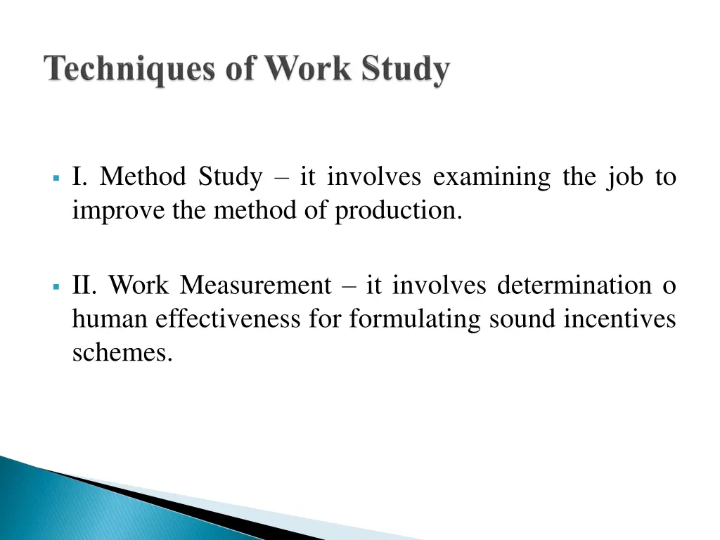 i method study it involves examining