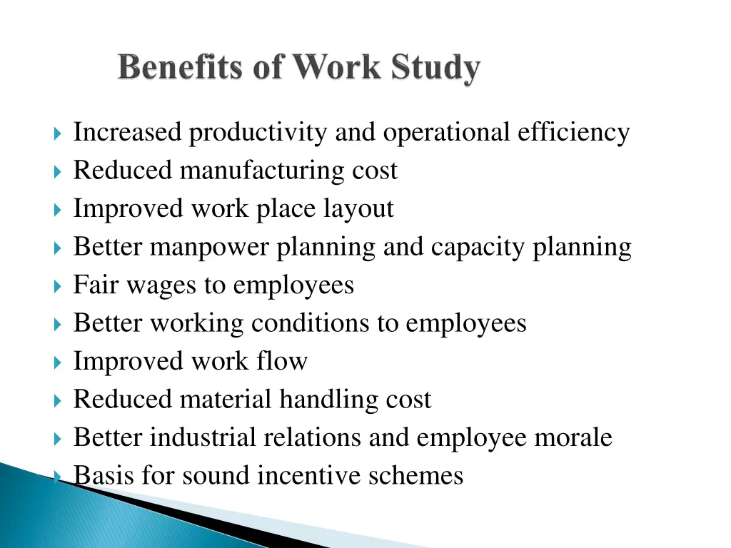 increased productivity and operational efficiency