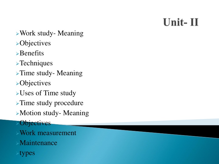 work study meaning objectives benefits techniques