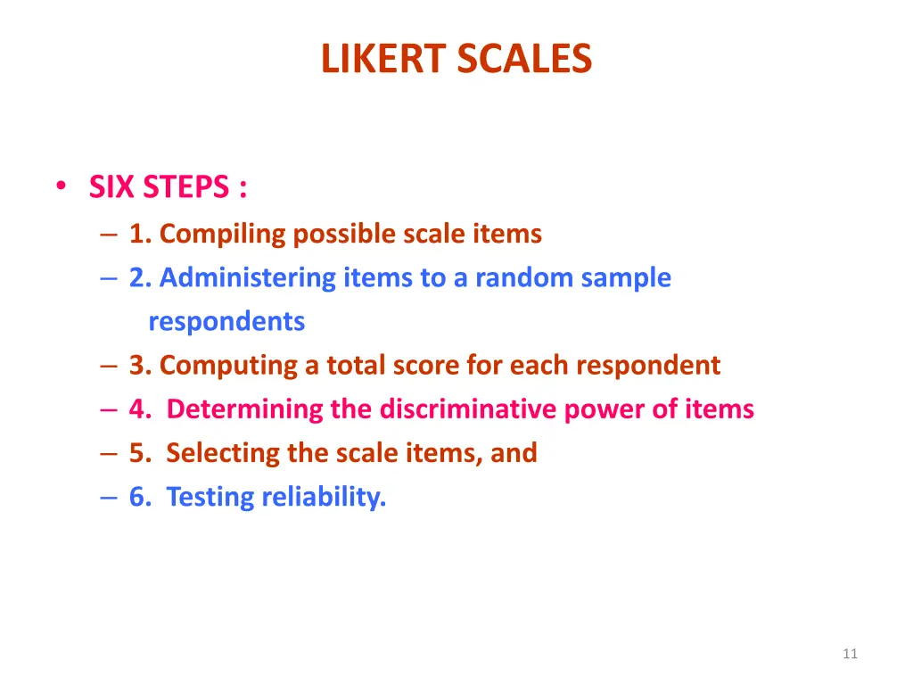 likert scales