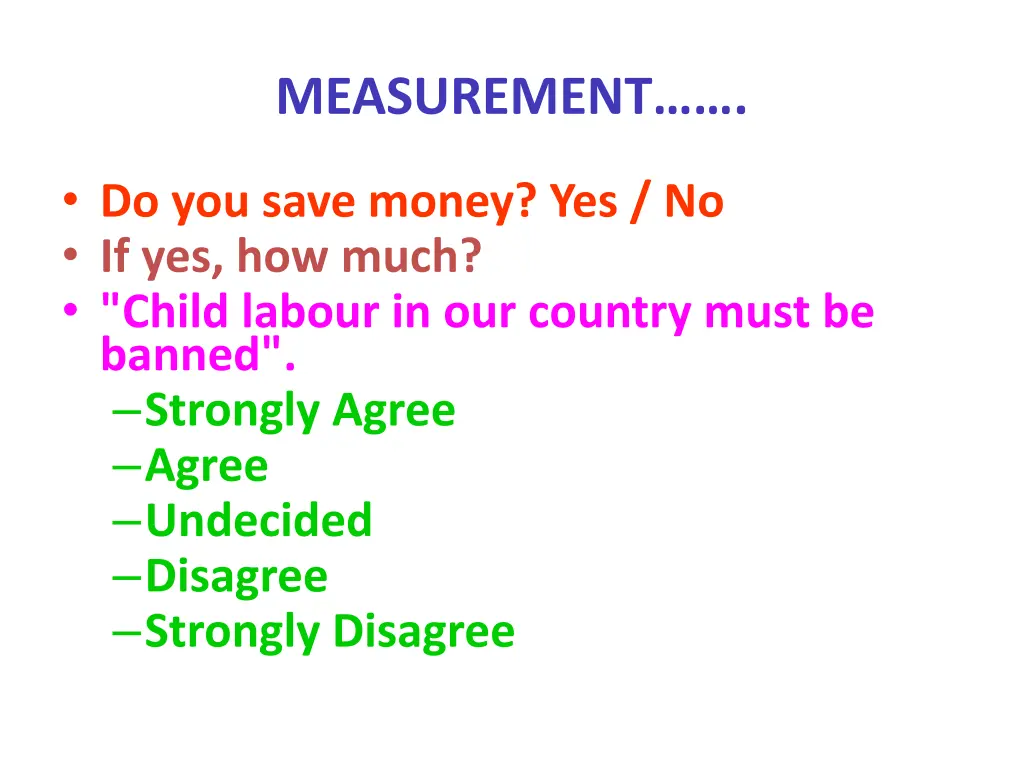 measurement