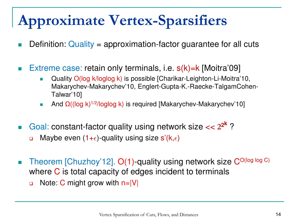 approximate vertex sparsifiers