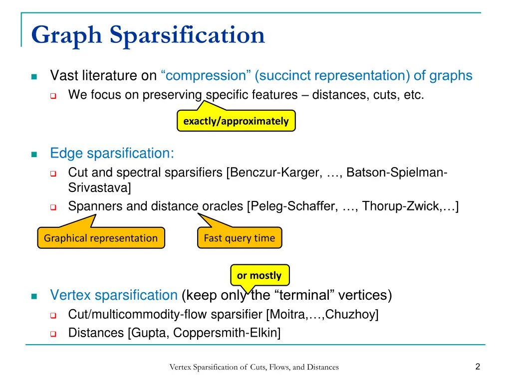 graph sparsification