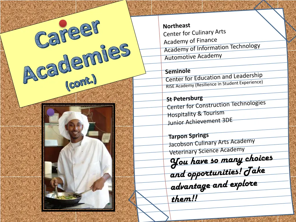 career academies cont