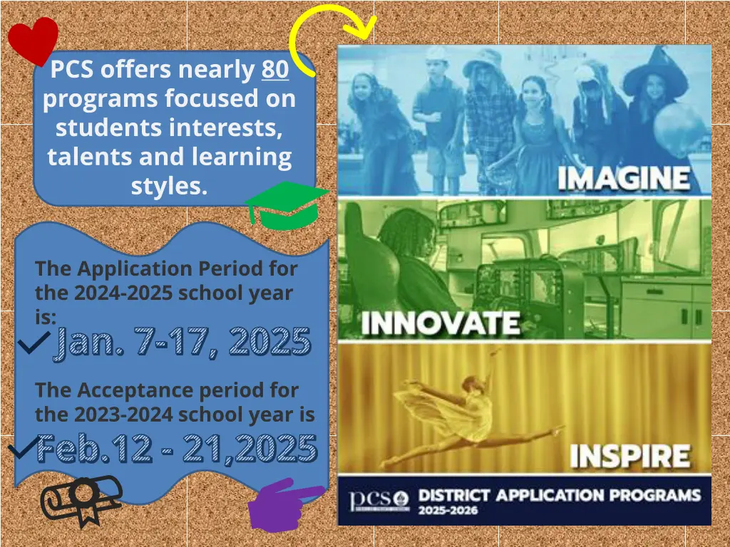pcs offers nearly 80 programs focused on students