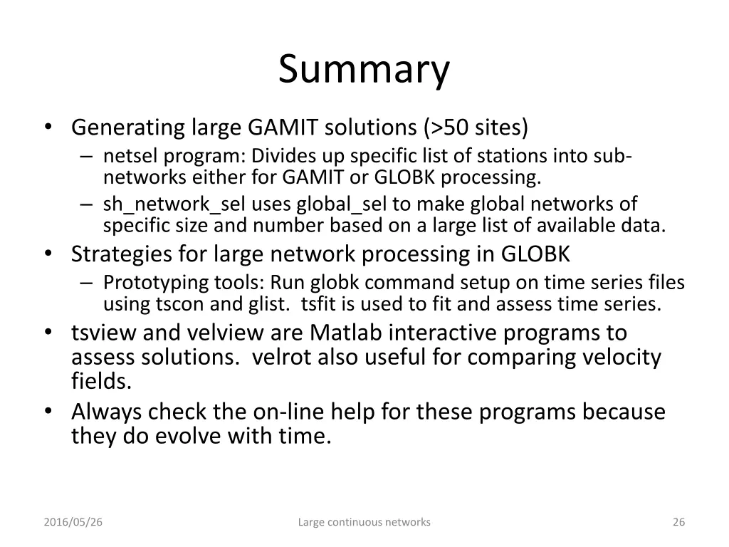 summary