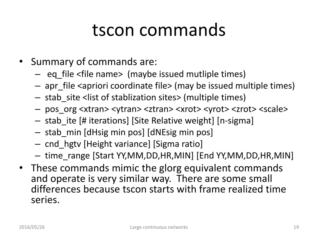 tscon commands