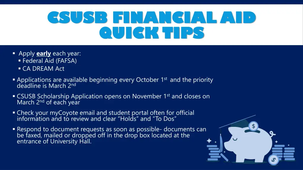 csusb financial aid csusb financial aid quick