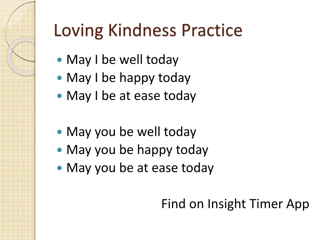 loving kindness practice