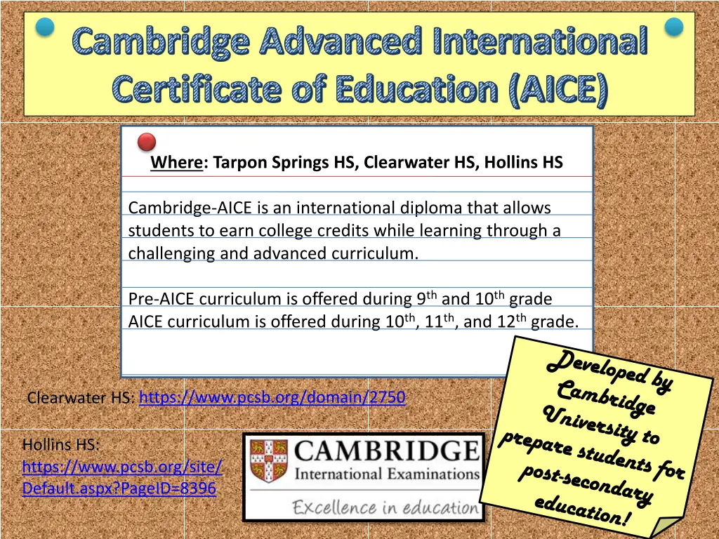 cambridge advanced international certificate