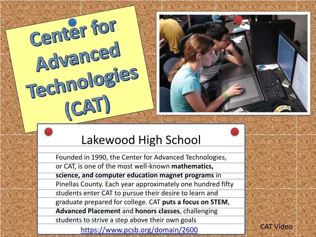 center for advanced technologies cat