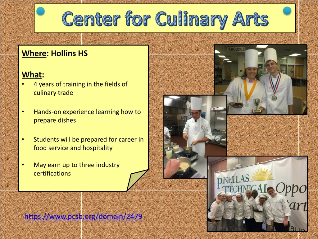 center for culinary arts
