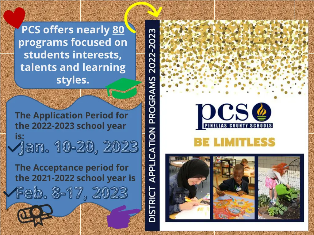 pcs offers nearly 80 programs focused on students