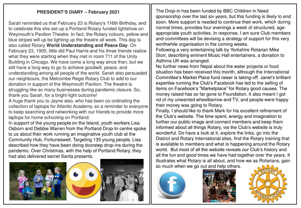 the drop in has been funded by bbc children