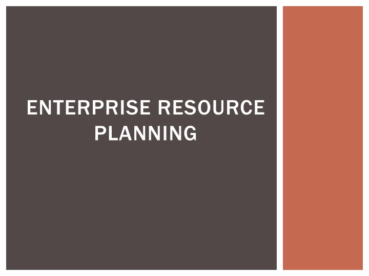 enterprise resource planning