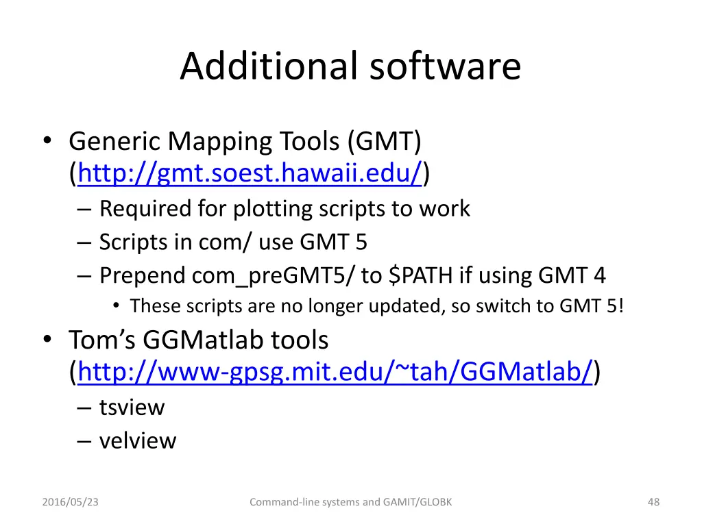 additional software