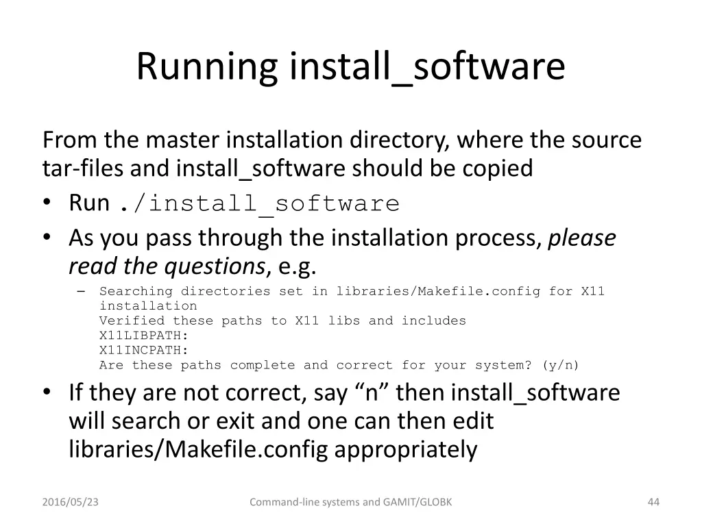 running install software