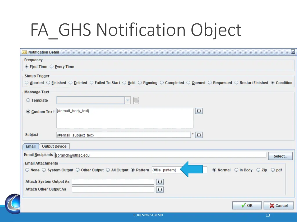 fa ghs notification object