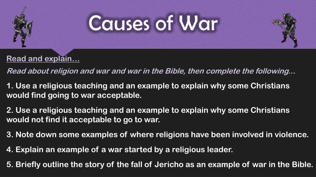 causes of war 2
