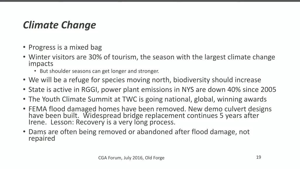 climate change