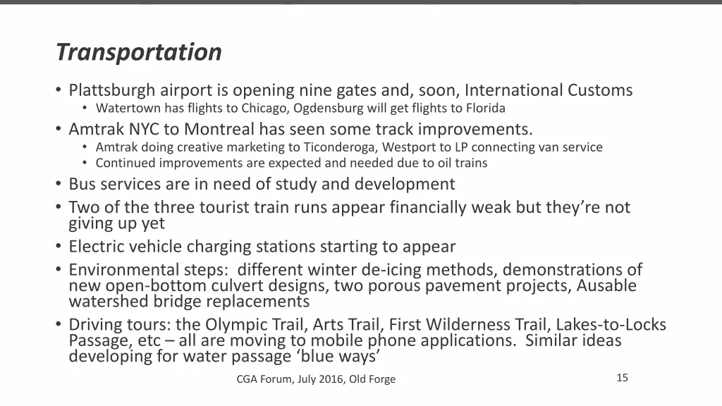 transportation