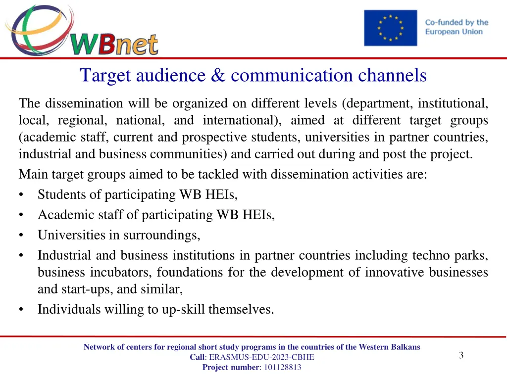 target audience communication channels