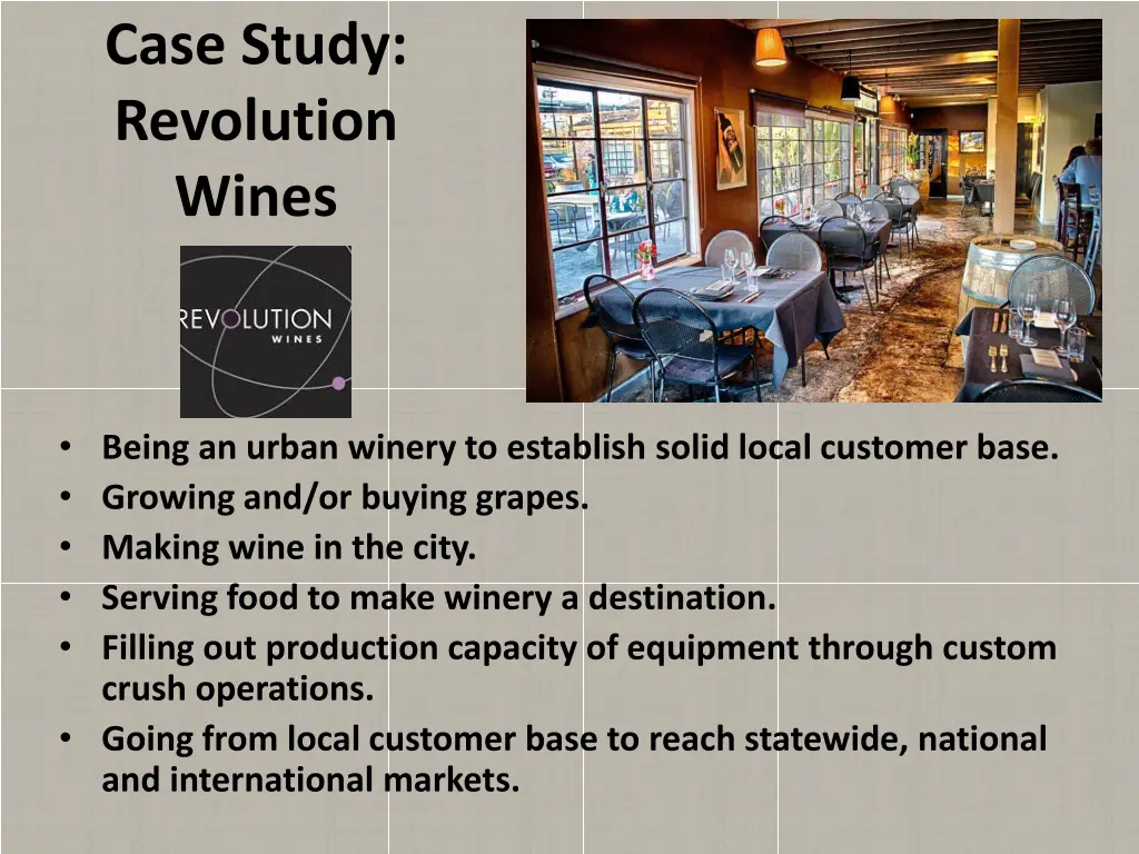 case study revolution wines