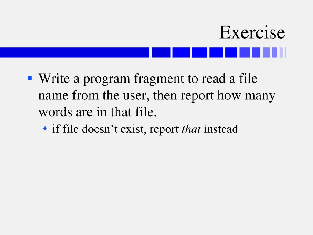 exercise
