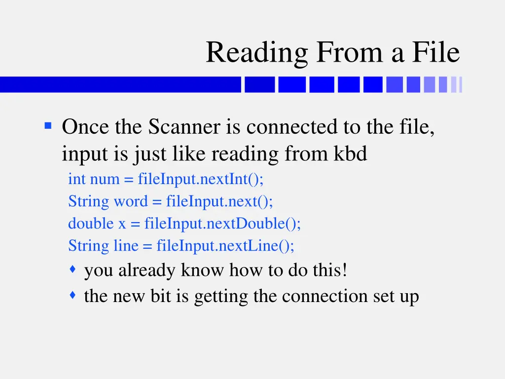 reading from a file