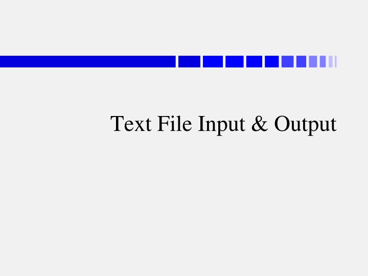 text file input output