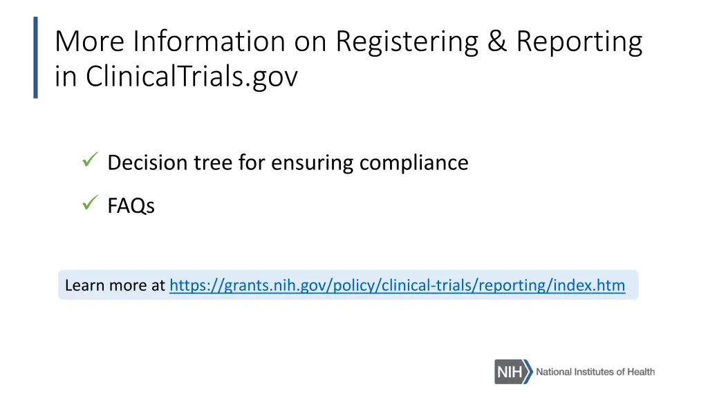 more information on registering reporting
