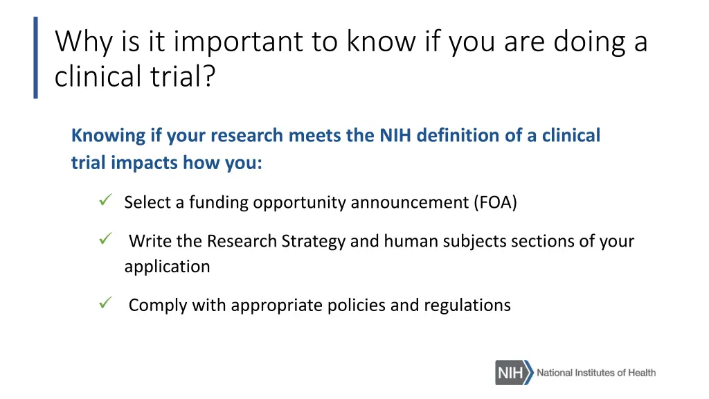 why is it important to know if you are doing