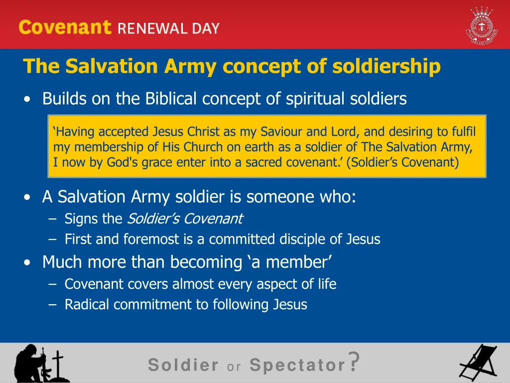 the salvation army concept of soldiership