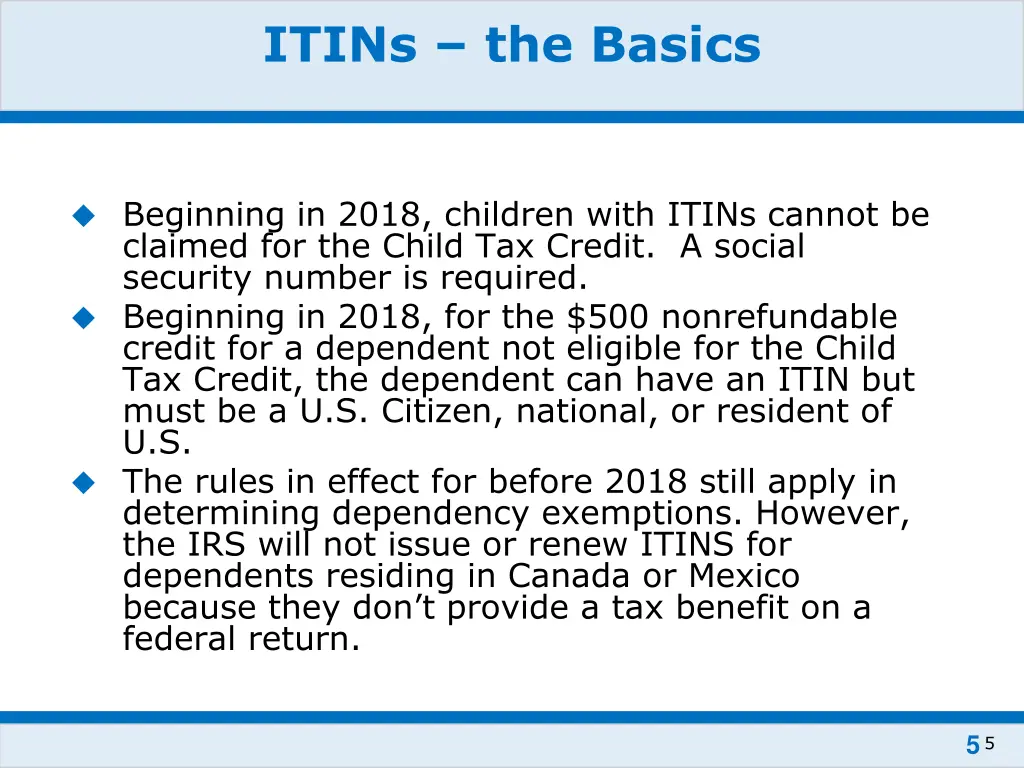 itins the basics 2