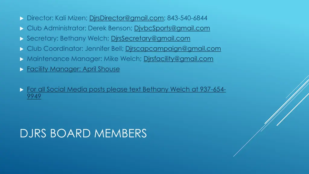 director kali mizen djrsdirector@gmail