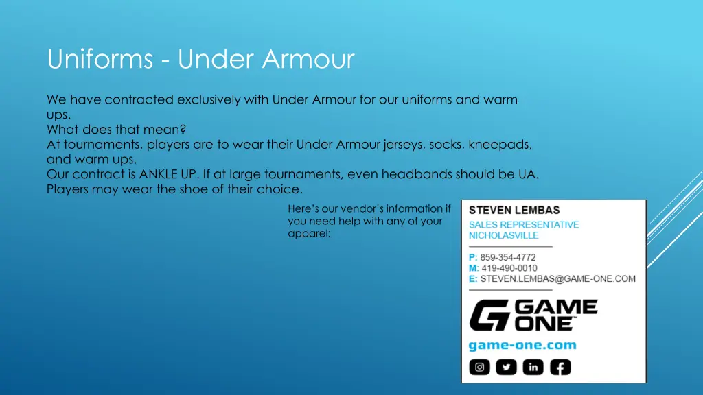 uniforms under armour