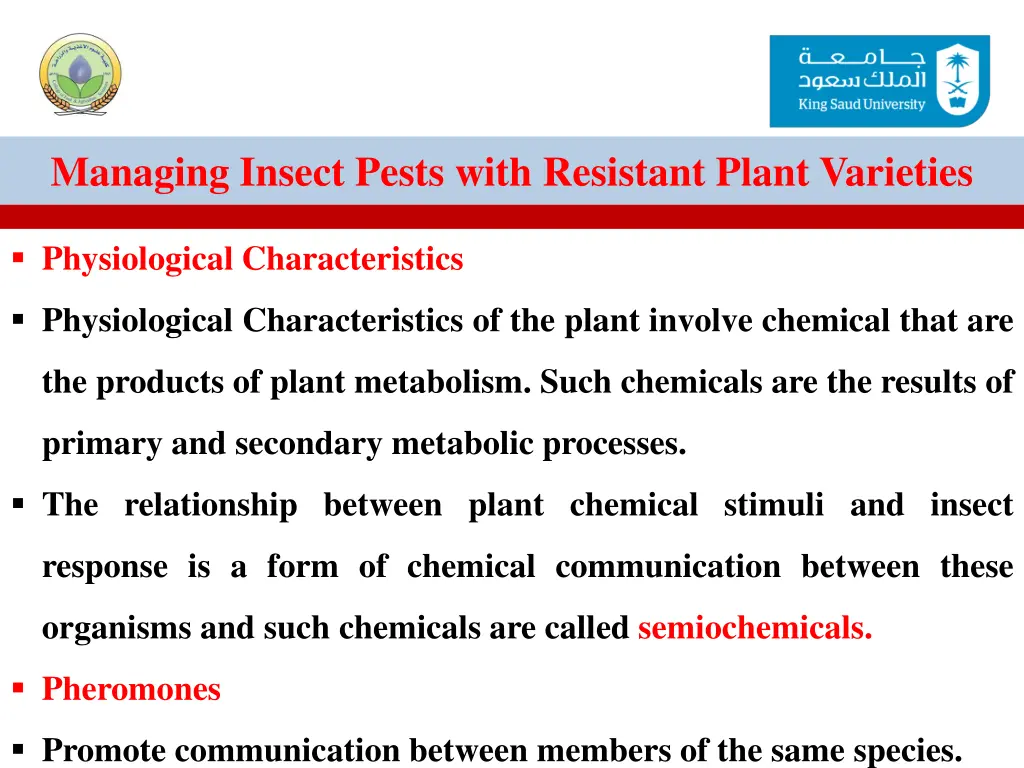 managing insect pests with resistant plant 11