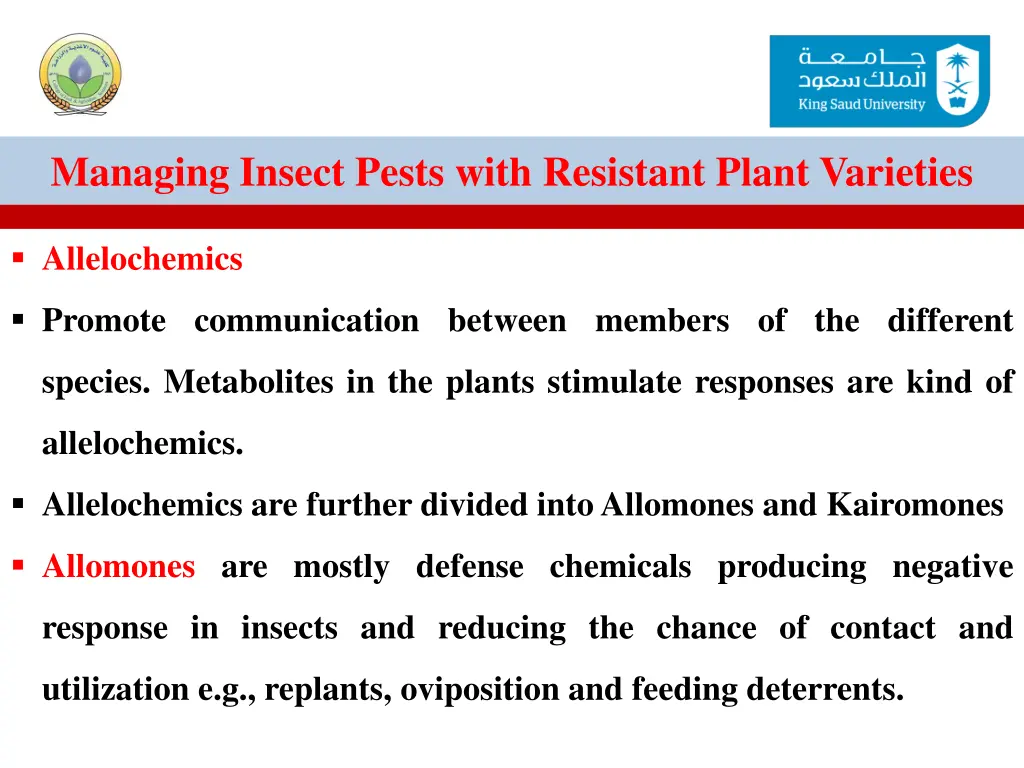 managing insect pests with resistant plant 12