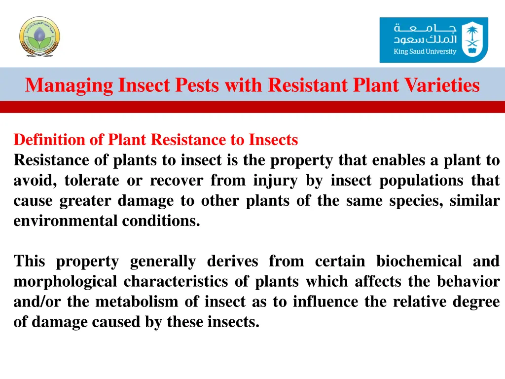 managing insect pests with resistant plant 3