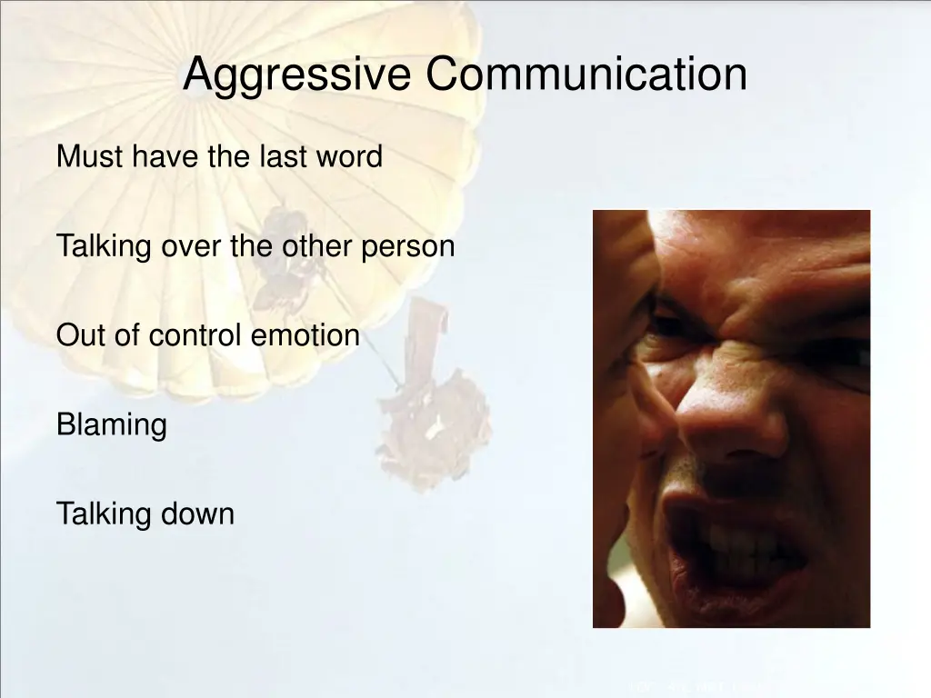 aggressive communication