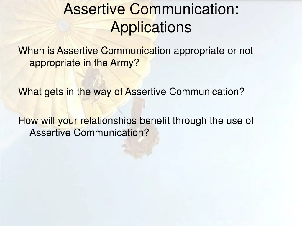 assertive communication applications